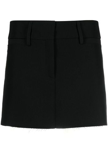 Blanca Vita concealed front-fastening mini skirt - Nero