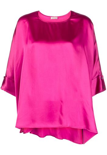 Blanca Vita draped satin blouse - Rosa