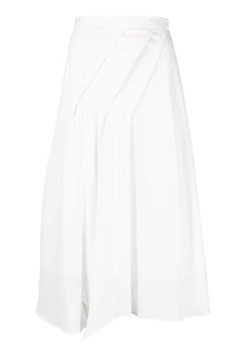 Blanca Vita draped midi skirt - Bianco