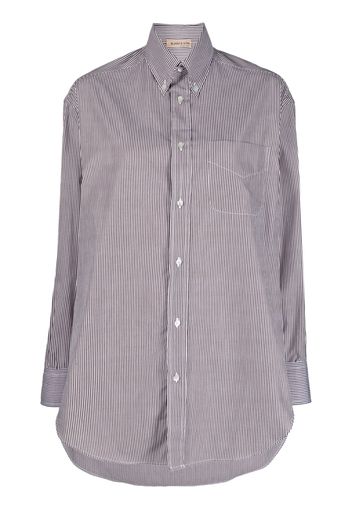 Blanca Vita striped oversized shirt - Marrone