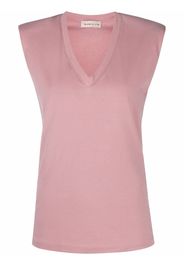 Blanca Vita sleeveless V-neck top - Rosa