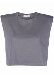 Blanca Vita sleeveless crop top - Grigio