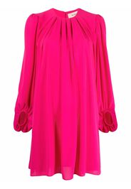 Blanca Vita gathered-detail shift dress - Rosa