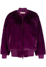 Blanca Vita faux-fur bomber jacket - Viola