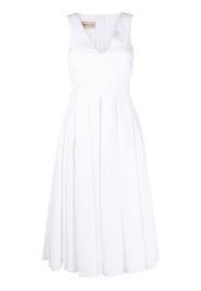 Blanca Vita V-neck sleeveless dress - Bianco