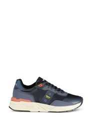 Blauer panelled lace-up sneakers - Blu
