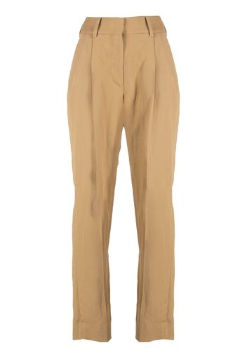 Blazé Milano box-pleat detail tailored trousers - Marrone