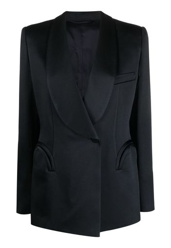 Blazé Milano Heart Smoking satin blazer - Blu