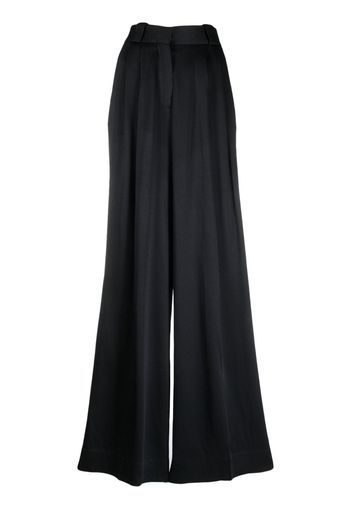 Blazé Milano Novalis high-waisted satin palazzo pants - Blu