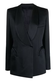 Blazé Milano Heart Smoking satin blazer - Blu