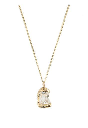 Bleue Burnham recycled 9kt gold The Rose necklace - CLEAR