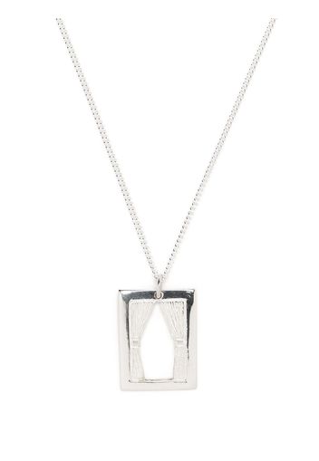 Bleue Burnham window pendant necklace - Argento