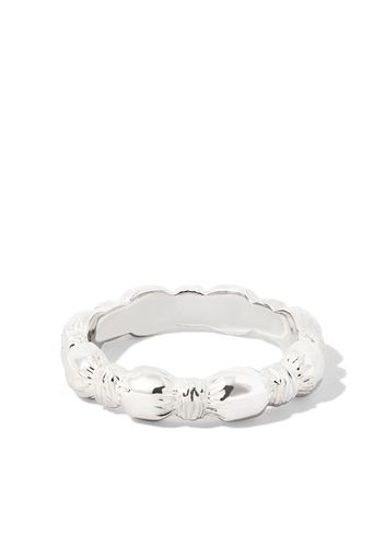 Bleue Burnham sterling silver Nature Round Root ring - Argento