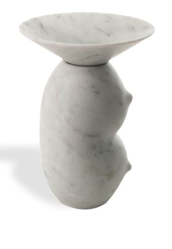 Bloc Studios Clelia sculpted marble vase - Bianco