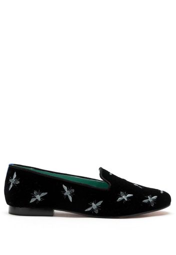 Loafer bees veludo preto