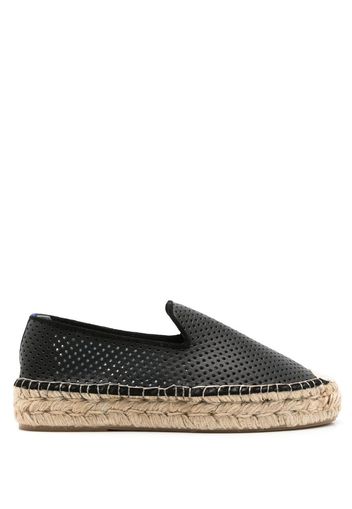 Blue Bird Shoes Espadrillas traforate in pelle - Nero