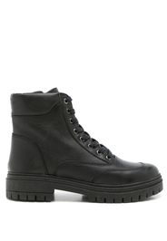 Blue Bird Shoes panelled lace-up leather boots - Nero