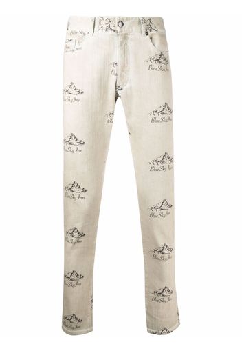 BLUE SKY INN logo print trousers - Toni neutri