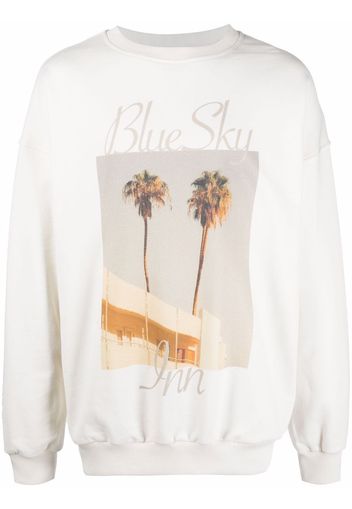 BLUE SKY INN Blue Sky sweatshirt - Bianco