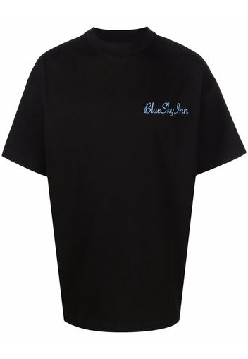 BLUE SKY INN logo-embroidered T-shirt - Nero