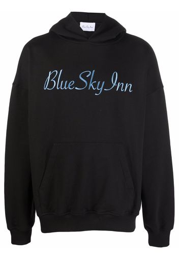 BLUE SKY INN logo-print pullover hoodie - Nero