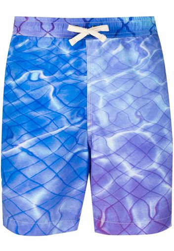 BLUE SKY INN Pool-print swim shorts