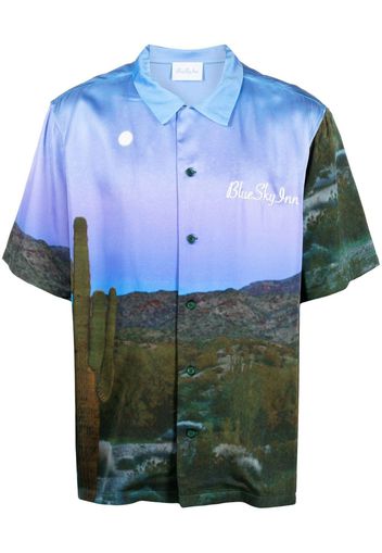 BLUE SKY INN logo-embroidered shirt