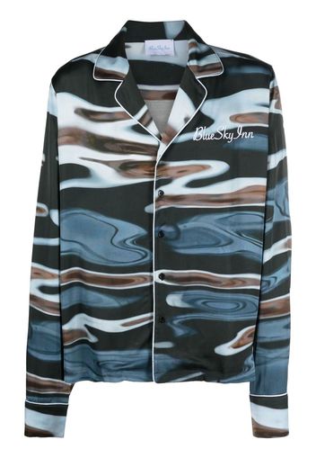 BLUE SKY INN abstract-print long-sleeved shirt