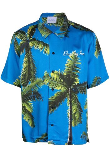 BLUE SKY INN palm tree-print shirt