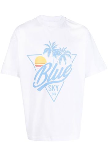 BLUE SKY INN graphic-print T-shirt - Bianco