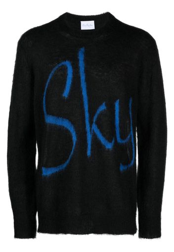 BLUE SKY INN logo-print crew-neck jumper - Nero