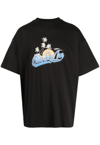 BLUE SKY INN logo-print cotton T-shirt - Nero