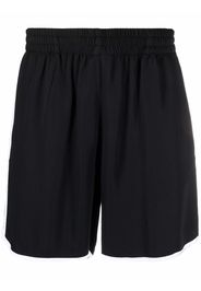 BLUE SKY INN contrast stripe shorts - Nero