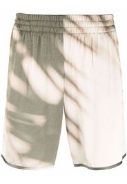 BLUE SKY INN tie-dye print track shorts - Verde