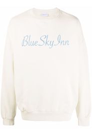 BLUE SKY INN logo-embroidered cotton sweatshirt - Toni neutri