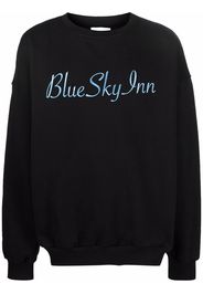 BLUE SKY INN embroidered-logo crewneck sweatshirt - Nero