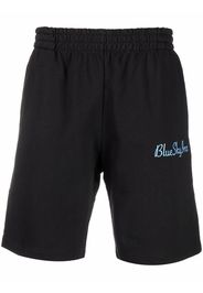 BLUE SKY INN washed-print elasticated shorts - Nero