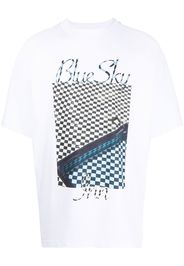 BLUE SKY INN logo-graphic print T-shirt - Bianco