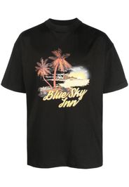 BLUE SKY INN graphic logo-print T-shirt - Nero