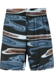 BLUE SKY INN graphic print track shorts