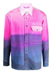 BLUE SKY INN gradient-effect shirt jacket - Rosa