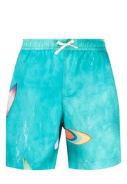 BLUE SKY INN graphic-print drawstring swim shorts