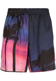 BLUE SKY INN graphic-print elasticated-waist shorts