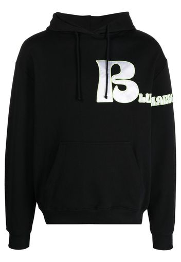 BLUEMARBLE organic-cotton logo-print hoodie - Nero
