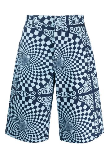 BLUEMARBLE geometric-print cotton tailored shorts