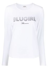 Blugirl logo-print long-sleeve T-shirt - Bianco