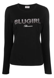 Blugirl logo-print long-sleeve T-shirt - Nero