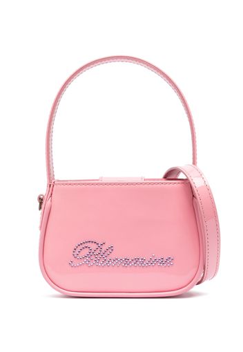 Blumarine crystal-embellished logo tote bag - Rosa