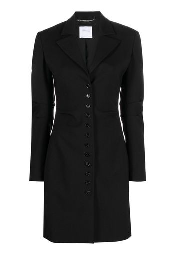 Blumarine notched-lapel single-breasted coat - Nero