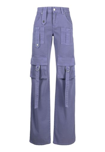 Blumarine Jeans in stile cargo dritti - Viola